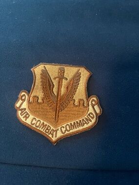 Air Combat Command Embroidered Patch - Gold and Brown